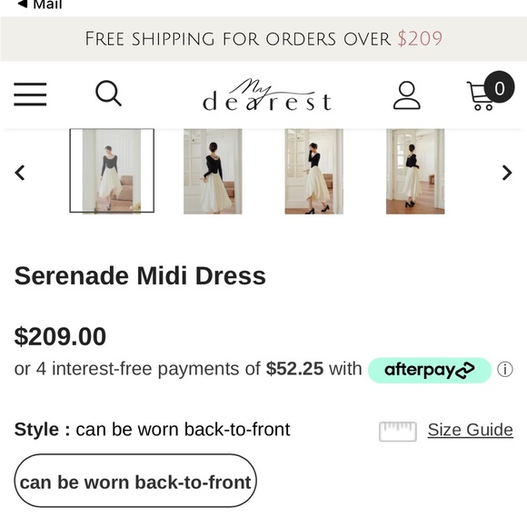 BNWT my dearest serenade midi dress - Picture 12 of 15